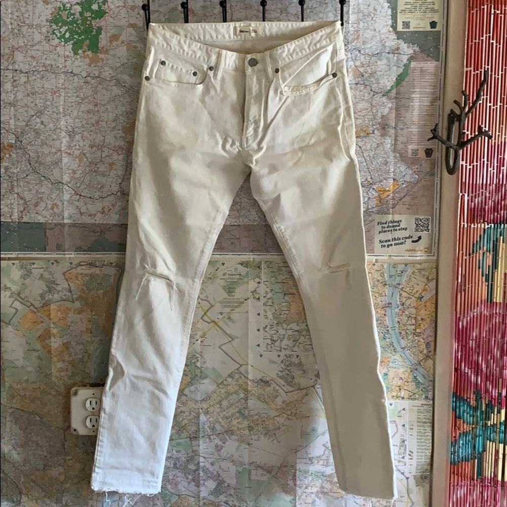 Gap Skinny Jeans - Abrasions and Raw Hem